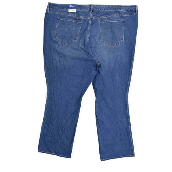 NEW Old Navy Plus Size 30 Bootcut Jeans Blue NWT Mid rise Kicker Boot Cut - Picture 2 of 9